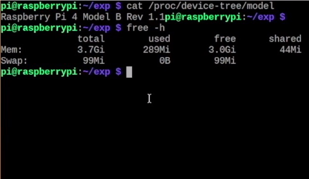 raspberry pi 4b terminal command