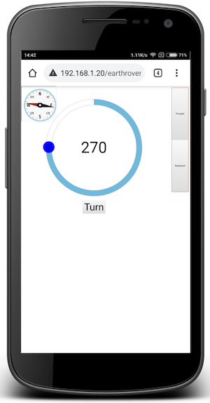 Round Slider jQuery plugin - control app for Compass Robot